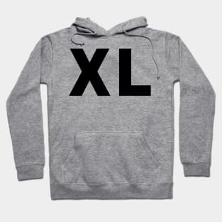 XL Shirt (black text) Hoodie